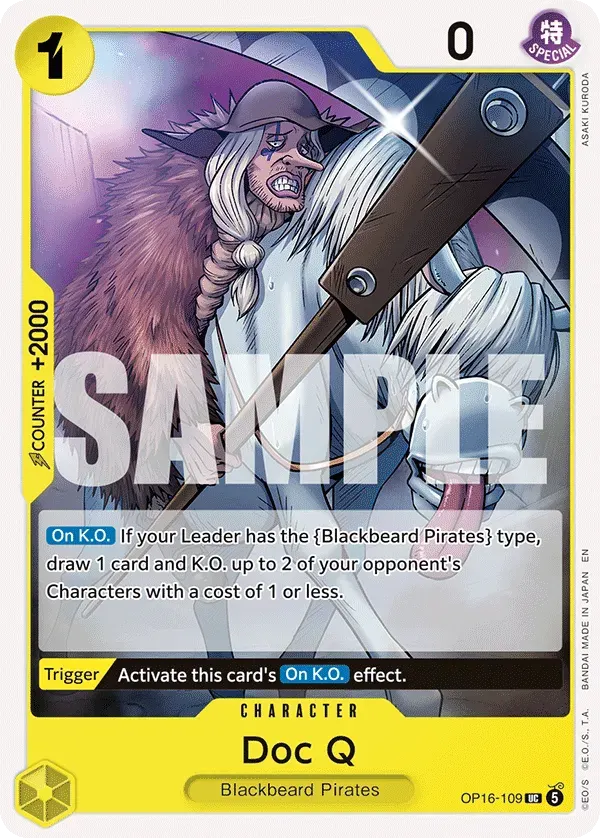 Doc Q — carte One Piece TCG OP16-109 (The Time of Battle)