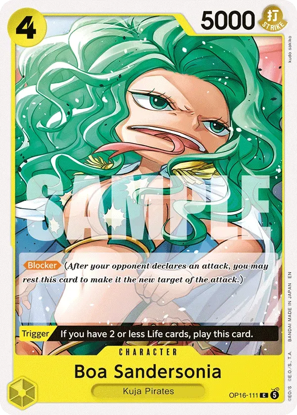 Boa Sandersonia — carte One Piece TCG OP16-111 (The Time of Battle)
