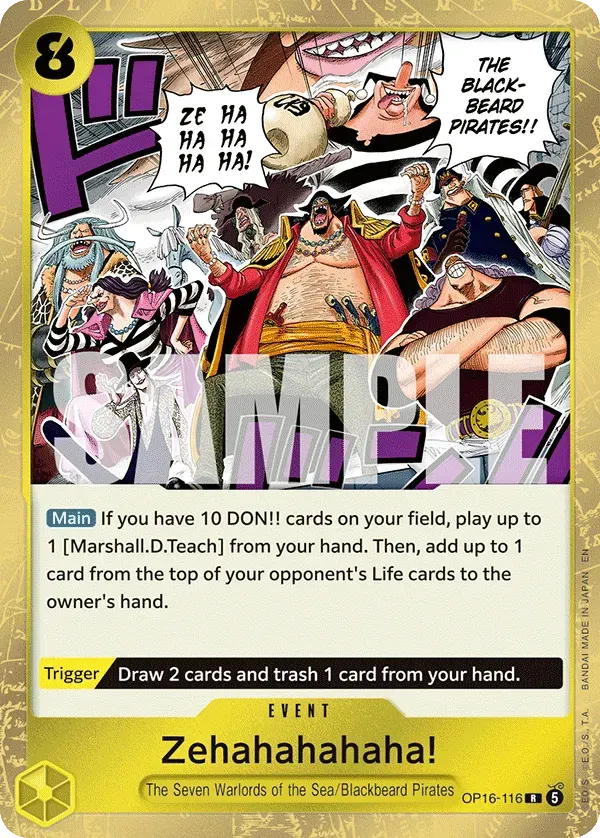 Zehahahahaha! — carte One Piece TCG OP16-116 (The Time of Battle)