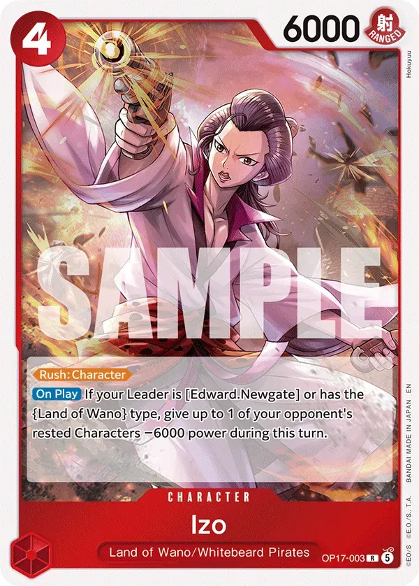Izo — carte One Piece TCG OP17-003 (The World's Strongest Warriors)
