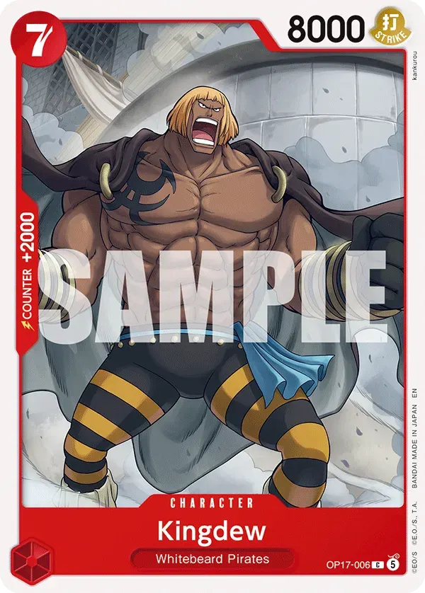 Kingdew — carte One Piece TCG OP17-006 (The World's Strongest Warriors)