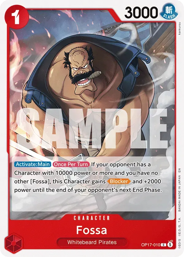 Fossa — carte One Piece TCG OP17-010 (The World's Strongest Warriors)