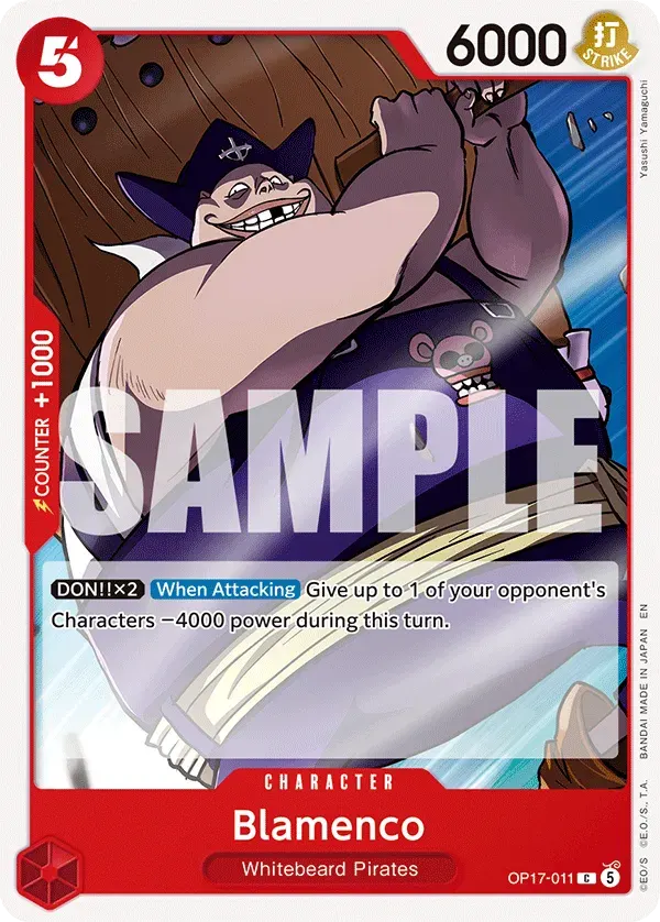 Blamenco — carte One Piece TCG OP17-011 (The World's Strongest Warriors)