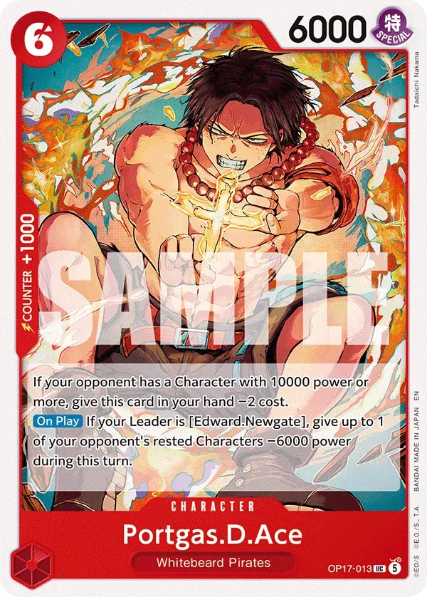 Portgas.D.Ace — carte One Piece TCG OP17-013 (The World's Strongest Warriors)