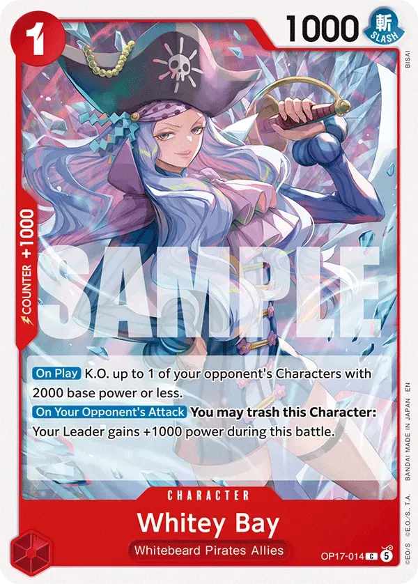 Whitey Bay — carte One Piece TCG OP17-014 (The World's Strongest Warriors)