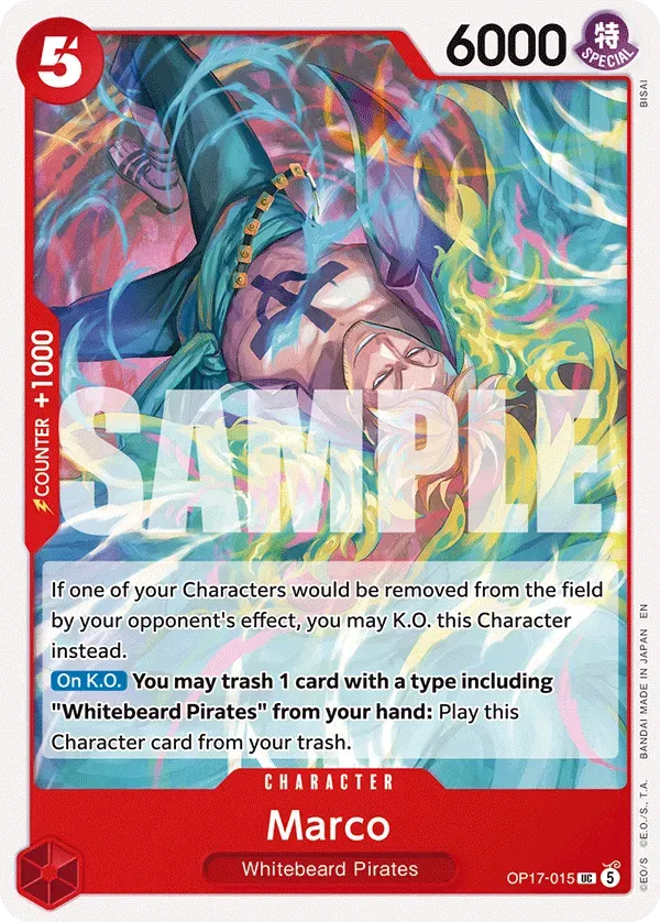 Marco — carte One Piece TCG OP17-015 (The World's Strongest Warriors)