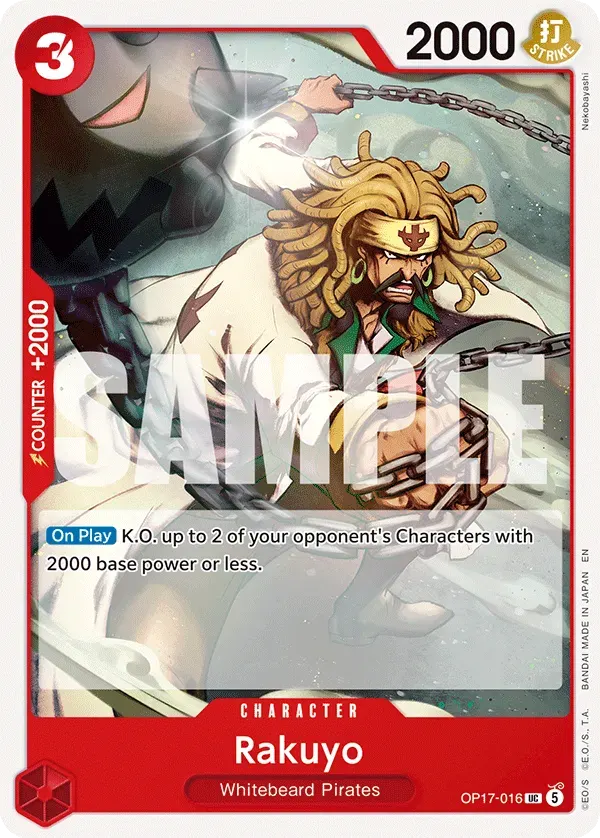 Rakuyo — carte One Piece TCG OP17-016 (The World's Strongest Warriors)