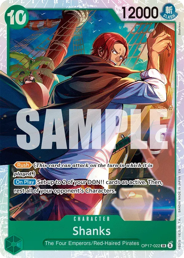 Shanks — carte One Piece TCG OP17-022 (The World's Strongest Warriors)