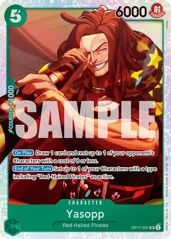 Yasopp — carte One Piece TCG OP17-031 (The World's Strongest Warriors)