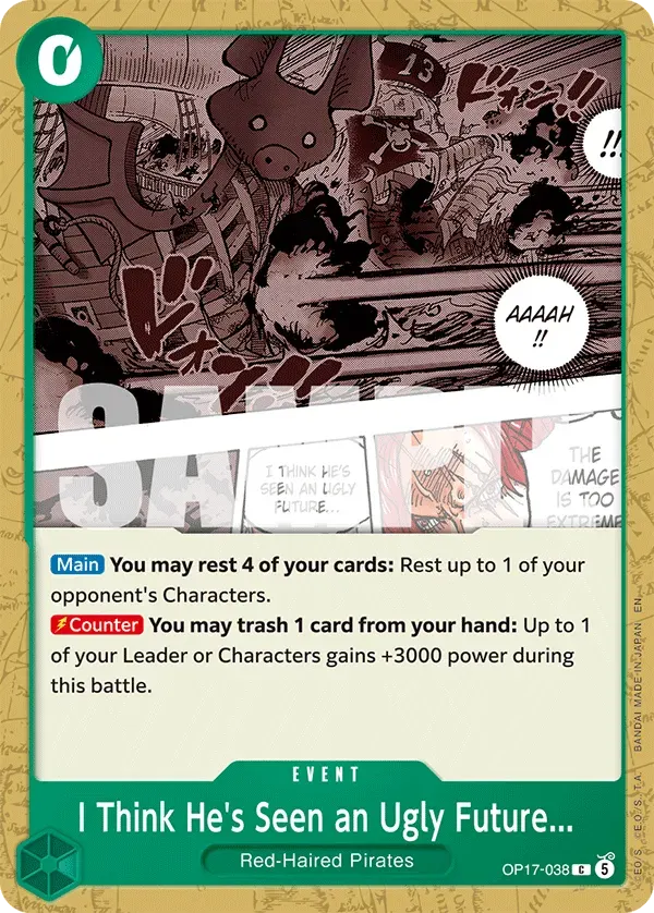 I Think He's Seen an Ugly Future... — carte One Piece TCG OP17-038 (The World's Strongest Warriors)