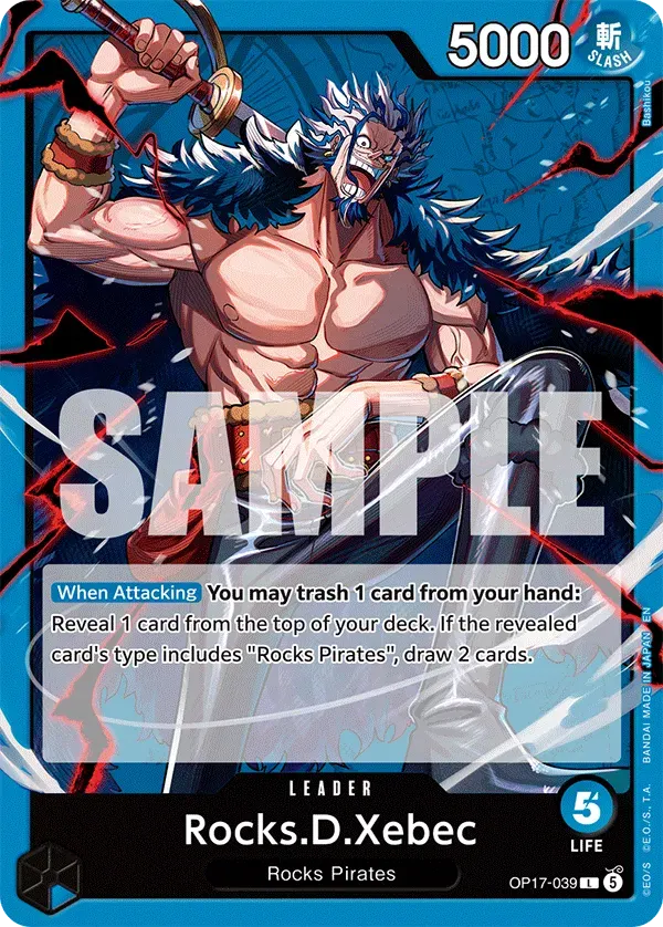 Rocks.D.Xebec — carte One Piece TCG OP17-039 (The World's Strongest Warriors)