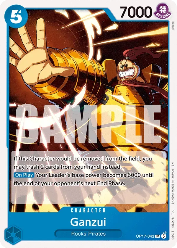 Ganzui — carte One Piece TCG OP17-043 (The World's Strongest Warriors)