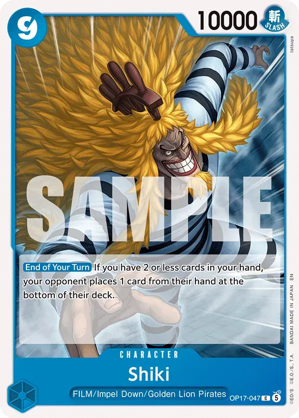 Shiki — carte One Piece TCG OP17-047 (The World's Strongest Warriors)