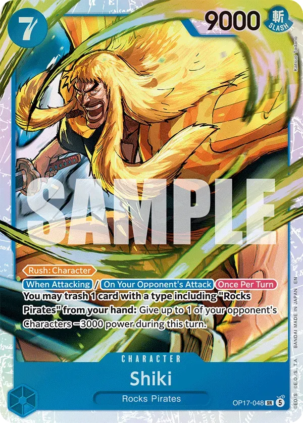 Shiki — carte One Piece TCG OP17-048 (The World's Strongest Warriors)