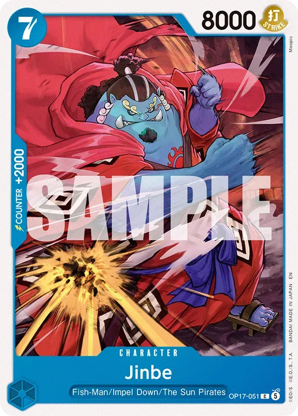 Jinbe — carte One Piece TCG OP17-051 (The World's Strongest Warriors)