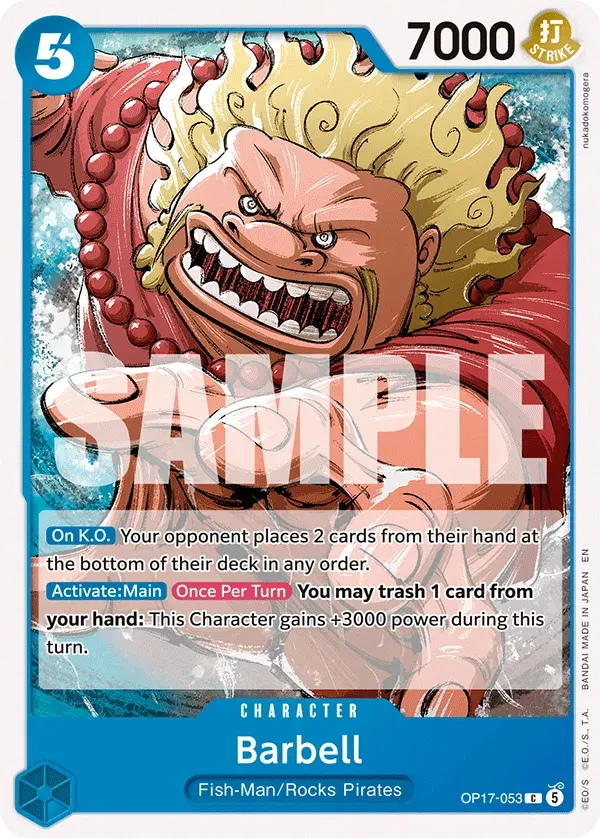 Barbell — carte One Piece TCG OP17-053 (The World's Strongest Warriors)