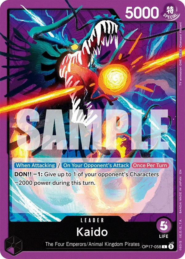 Kaido — carte One Piece TCG OP17-058 (The World's Strongest Warriors)