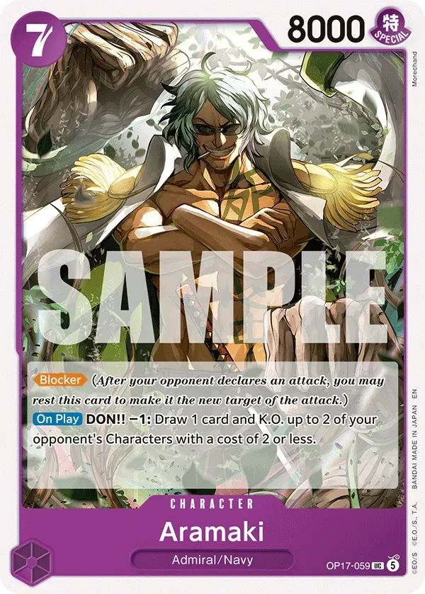 Aramaki — carte One Piece TCG OP17-059 (The World's Strongest Warriors)