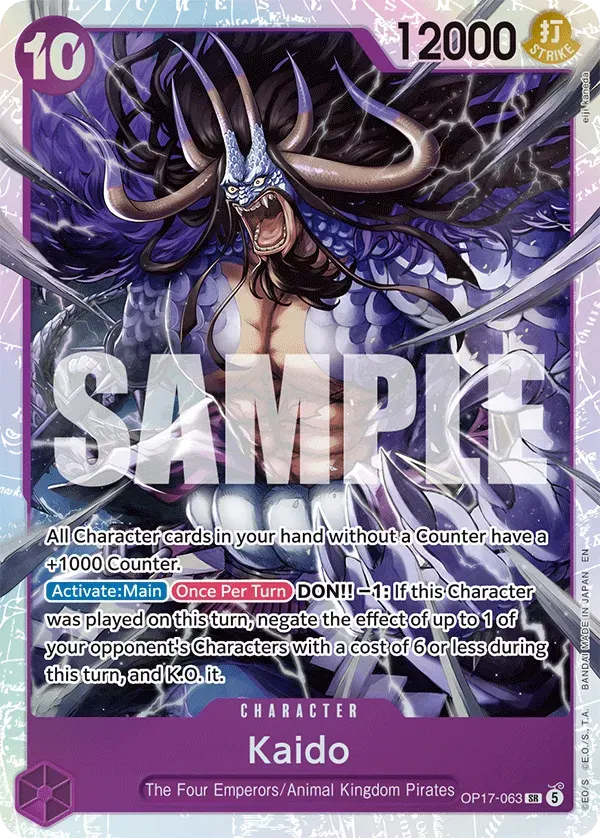 Kaido — carte One Piece TCG OP17-063 (The World's Strongest Warriors)