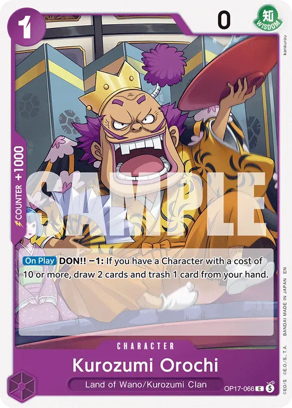 Kurozumi Orochi — carte One Piece TCG OP17-066 (The World's Strongest Warriors)