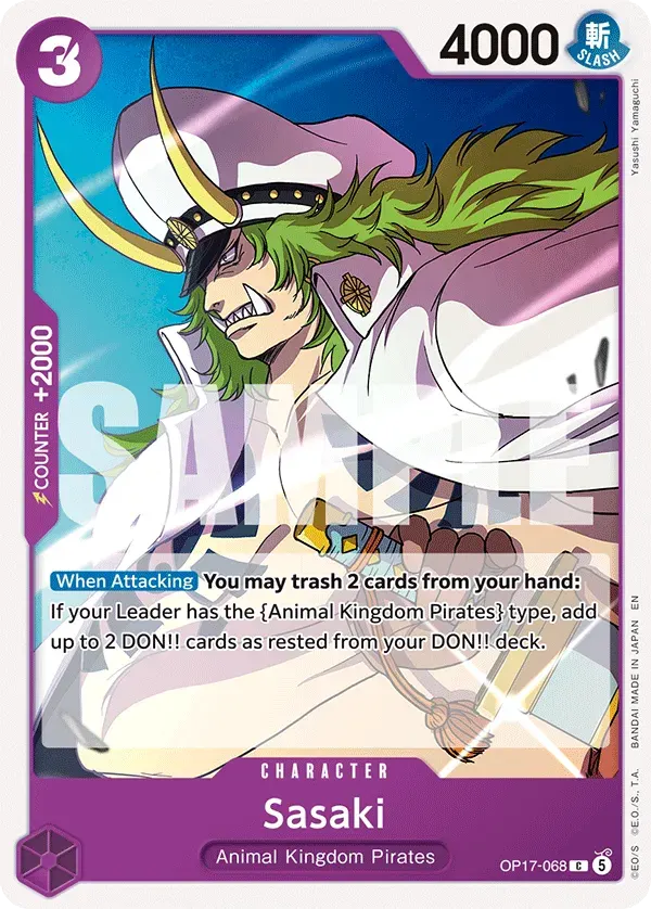 Sasaki — carte One Piece TCG OP17-068 (The World's Strongest Warriors)
