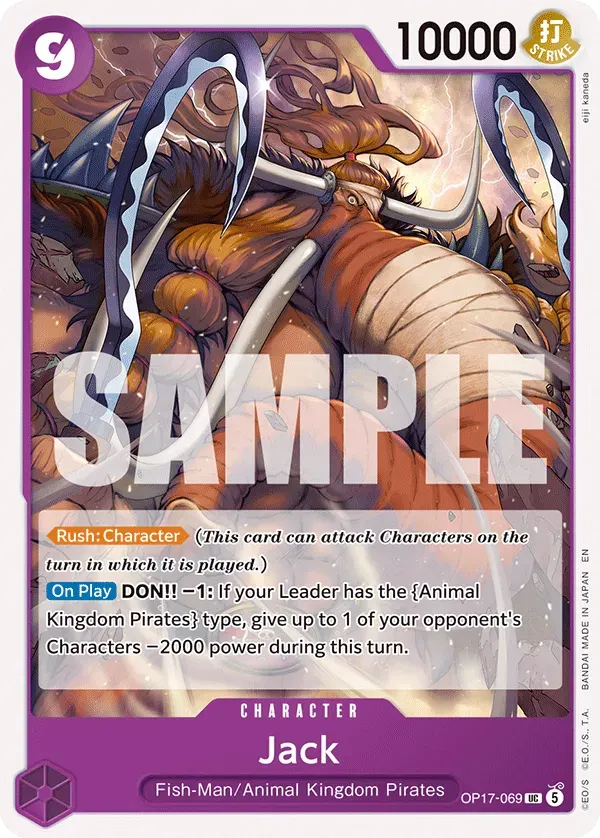 Jack — carte One Piece TCG OP17-069 (The World's Strongest Warriors)