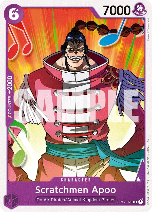 Scratchmen Apoo — carte One Piece TCG OP17-070 (The World's Strongest Warriors)