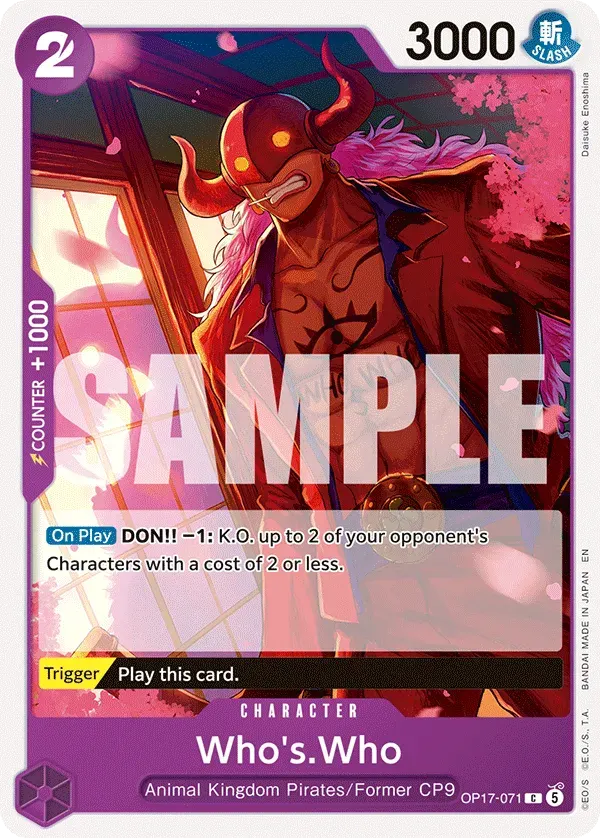Who's.Who — carte One Piece TCG OP17-071 (The World's Strongest Warriors)