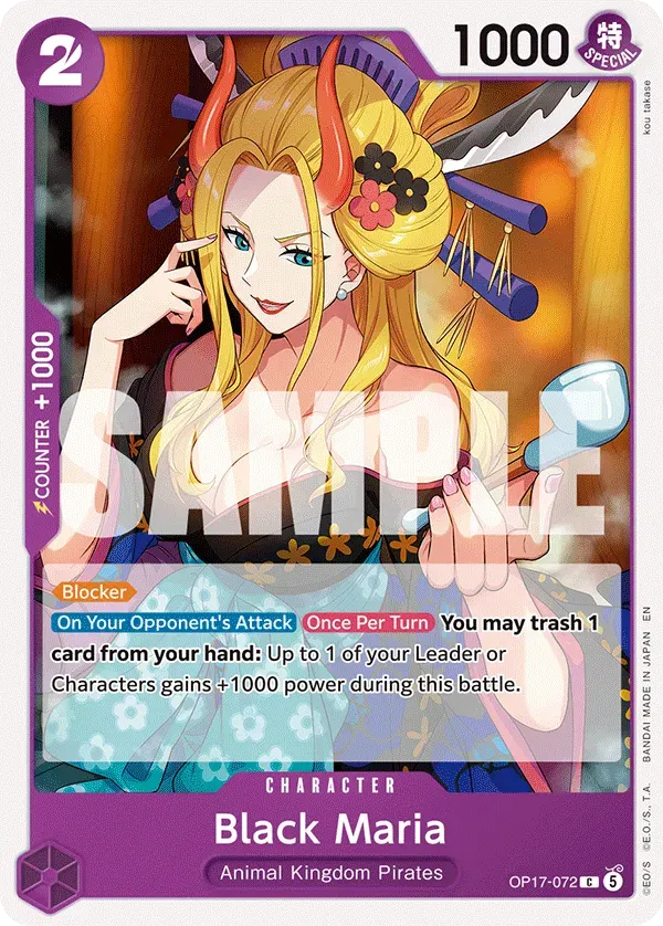 Black Maria — carte One Piece TCG OP17-072 (The World's Strongest Warriors)