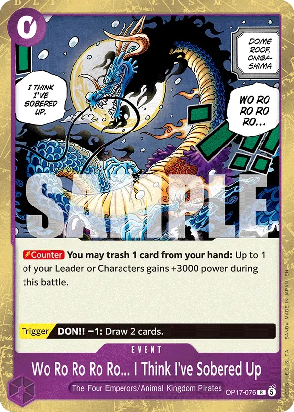 Wo Ro Ro Ro Ro... I Think I've Sobered Up — carte One Piece TCG OP17-076 (The World's Strongest Warriors)