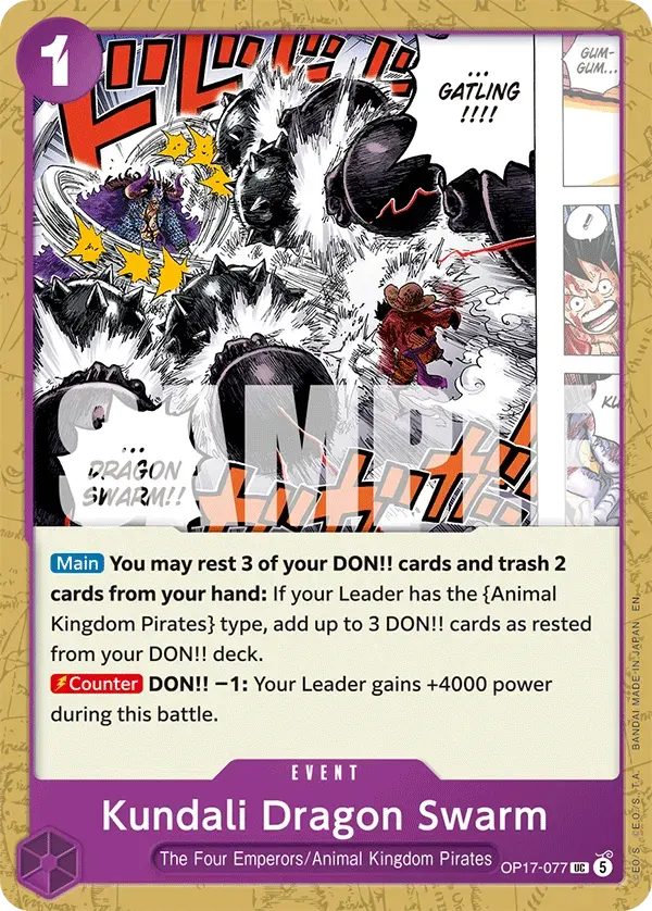 Kundali Dragon Swarm — carte One Piece TCG OP17-077 (The World's Strongest Warriors)