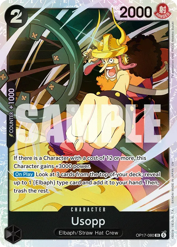 Usopp — carte One Piece TCG OP17-080 (The World's Strongest Warriors)