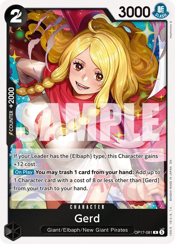 Gerd — carte One Piece TCG OP17-081 (The World's Strongest Warriors)