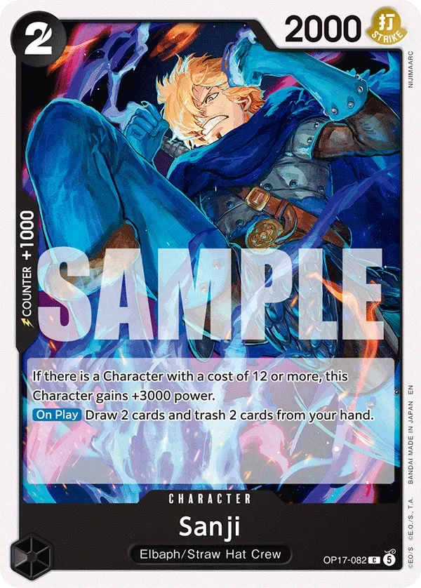 Sanji — carte One Piece TCG OP17-082 (The World's Strongest Warriors)