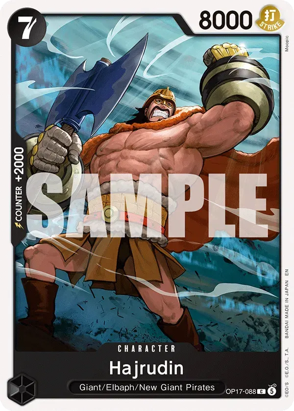 Hajrudin — carte One Piece TCG OP17-088 (The World's Strongest Warriors)