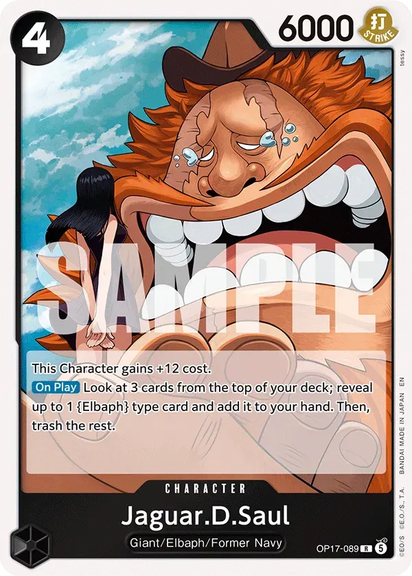 Jaguar.D.Saul — carte One Piece TCG OP17-089 (The World's Strongest Warriors)