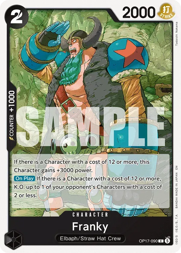 Franky — carte One Piece TCG OP17-090 (The World's Strongest Warriors)