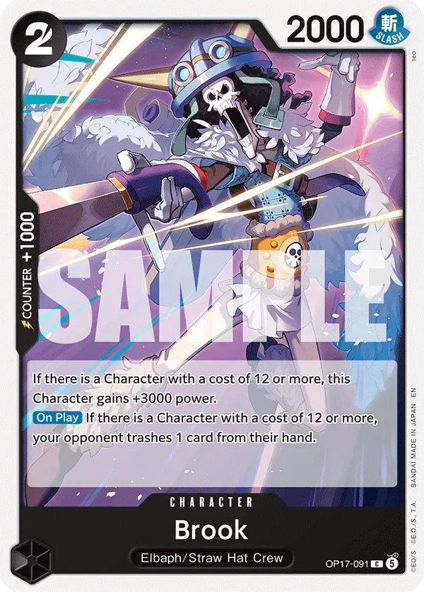 Brook — carte One Piece TCG OP17-091 (The World's Strongest Warriors)