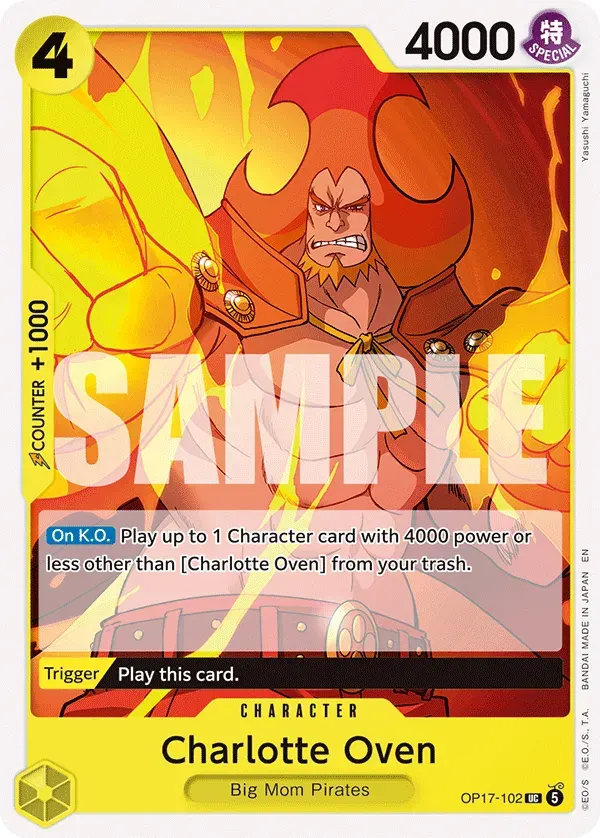 Charlotte Oven — carte One Piece TCG OP17-102 (The World's Strongest Warriors)