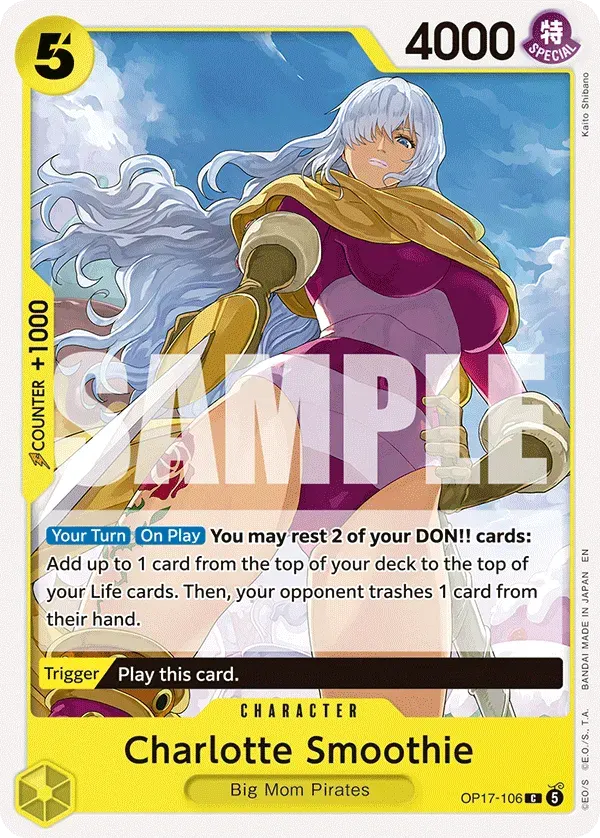 Charlotte Smoothie — carte One Piece TCG OP17-106 (The World's Strongest Warriors)