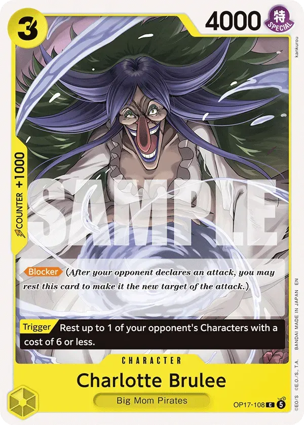 Charlotte Brulee — carte One Piece TCG OP17-108 (The World's Strongest Warriors)
