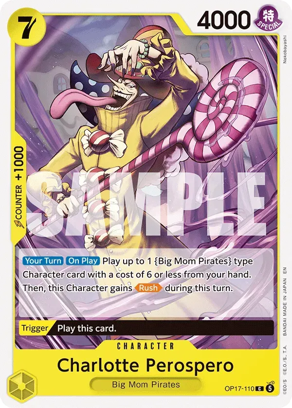 Charlotte Perospero — carte One Piece TCG OP17-110 (The World's Strongest Warriors)