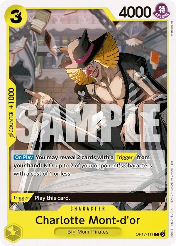 Charlotte Mont-d'or — carte One Piece TCG OP17-111 (The World's Strongest Warriors)