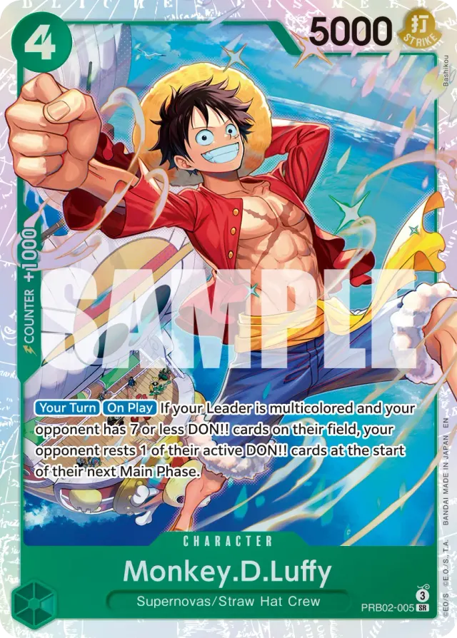 Monkey.D.Luffy — carte One Piece TCG PRB02-005 (The Best - Vol. 2)