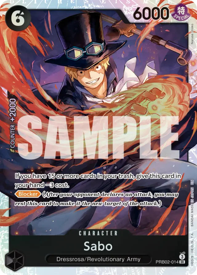 Sabo — carte One Piece TCG PRB02-014 (The Best - Vol. 2)