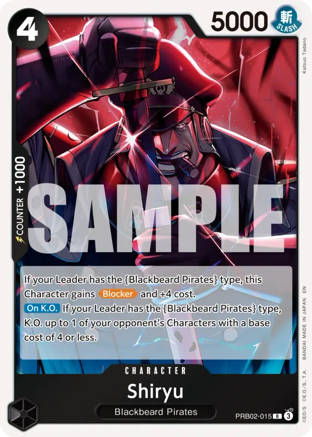 Shiryu — carte One Piece TCG PRB02-015 (The Best - Vol. 2)