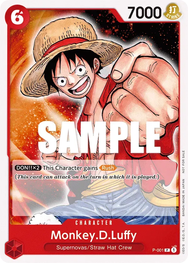 Monkey.D.Luffy — carte One Piece TCG P-001 (Promo cards)