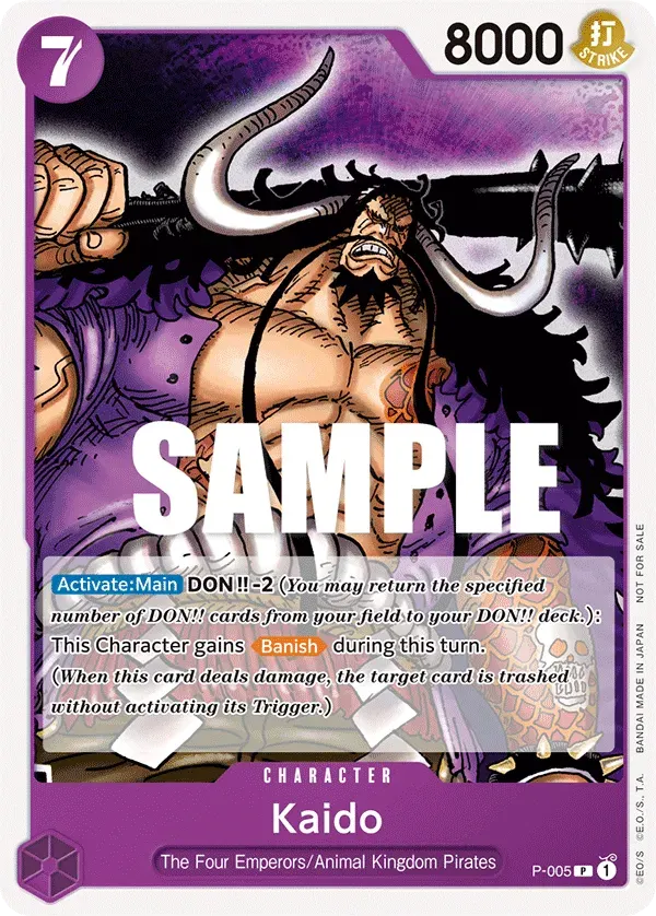 Kaido — carte One Piece TCG P-005 (Promo cards)