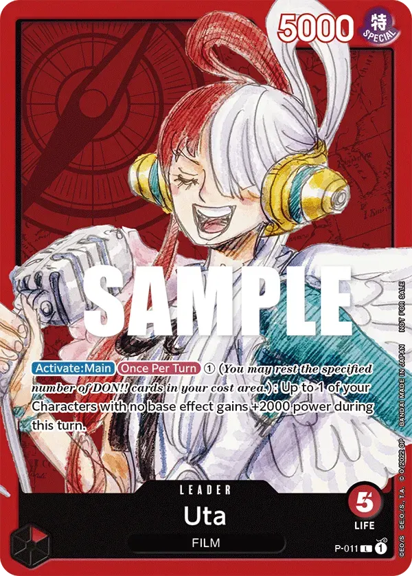 Uta — carte One Piece TCG P-011 (Promo cards)