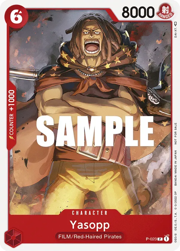 Yasopp — carte One Piece TCG P-023 (Promo cards)